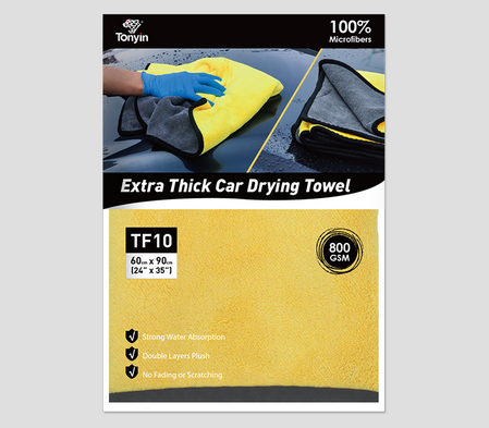 Tonyin microfiber cleaning and drying towel (60x90cm 800gsm)