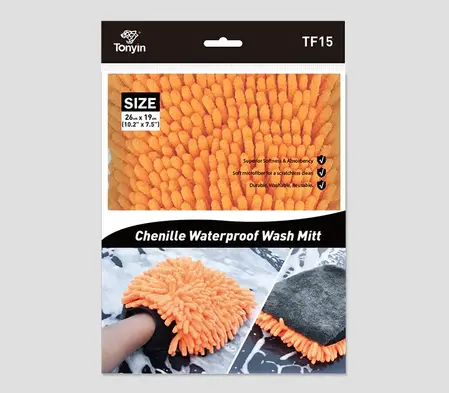 Tonyin Chenille Waterproof Wash Mitt - vodootporna rukavica za pranje