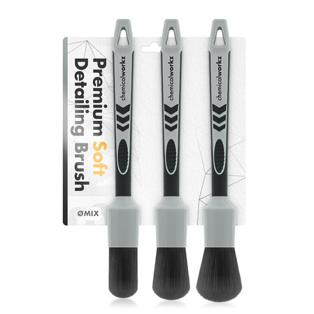 Chemicalworkz Premium Soft Detailing Brush Set - Set okruglih Četkica