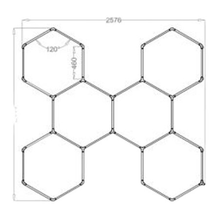 SGCB LED Hexagon Light RGB -svetlo