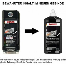Sonax NanoPro Polish and Wax Black - vosak za crnu boju