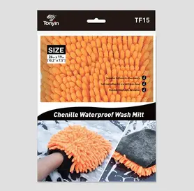 Tonyin Chenille Waterproof Wash Mitt - vodootporna rukavica za pranje